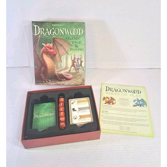 Dragonwood Game Of Dice & Daring Complete Card Game 2-4 Players Ages 8+ Strategy - Picture 5 of 5